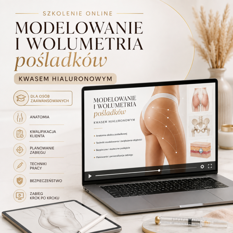 Modelowanie i Wolumetria Pośladków Kwasem Hialuronowym – Online